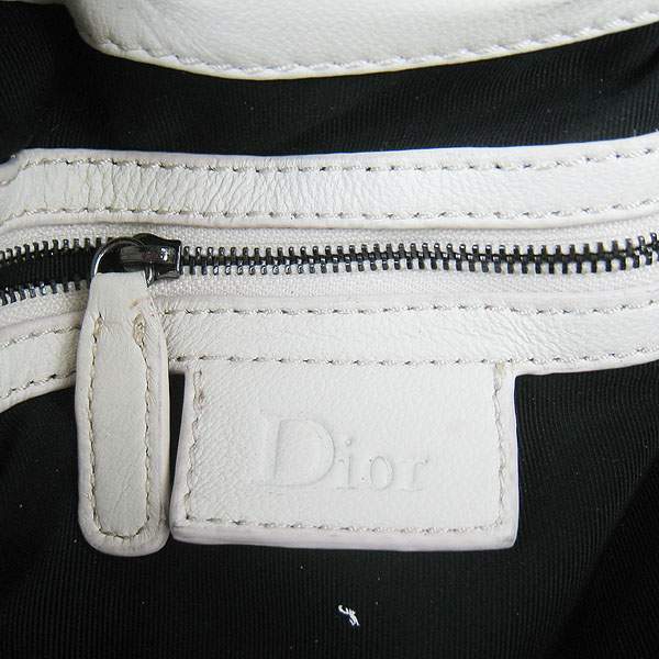 Christian Dior 1833 Quilted Lambskin Handbag-Cream